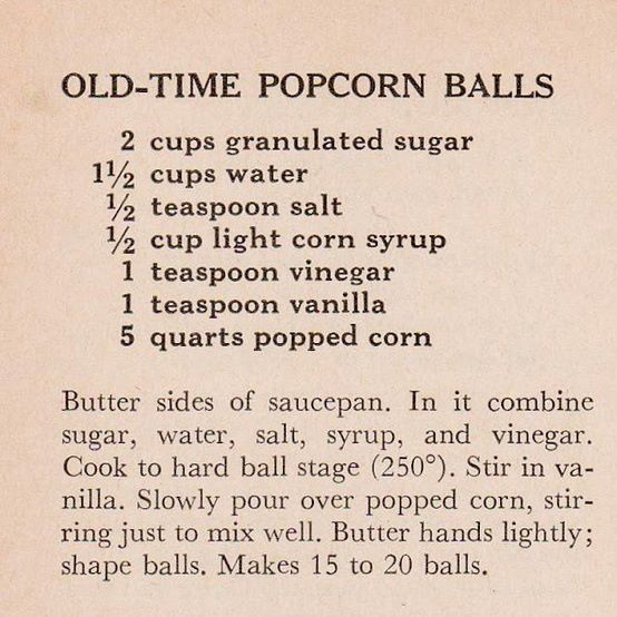 old-time popcorn ball recipe