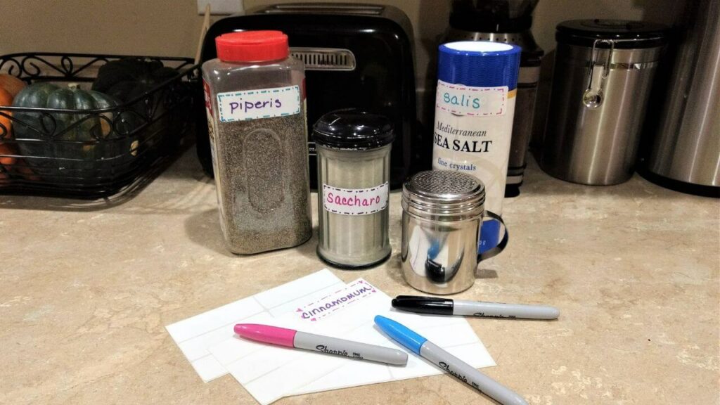 Label Household Items in Latin