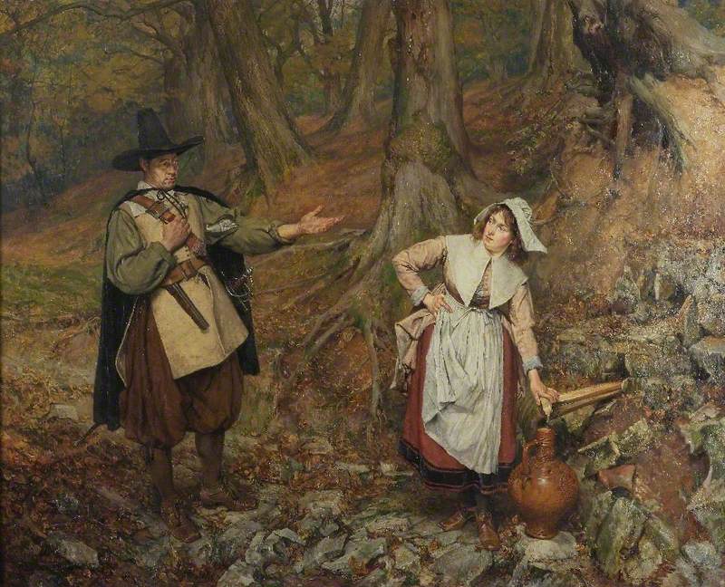 The Puritan and the Maid by Edgar Bundy