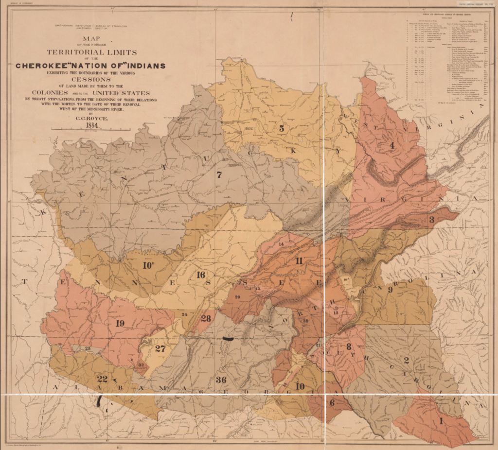 Cherokee Nation gives up land