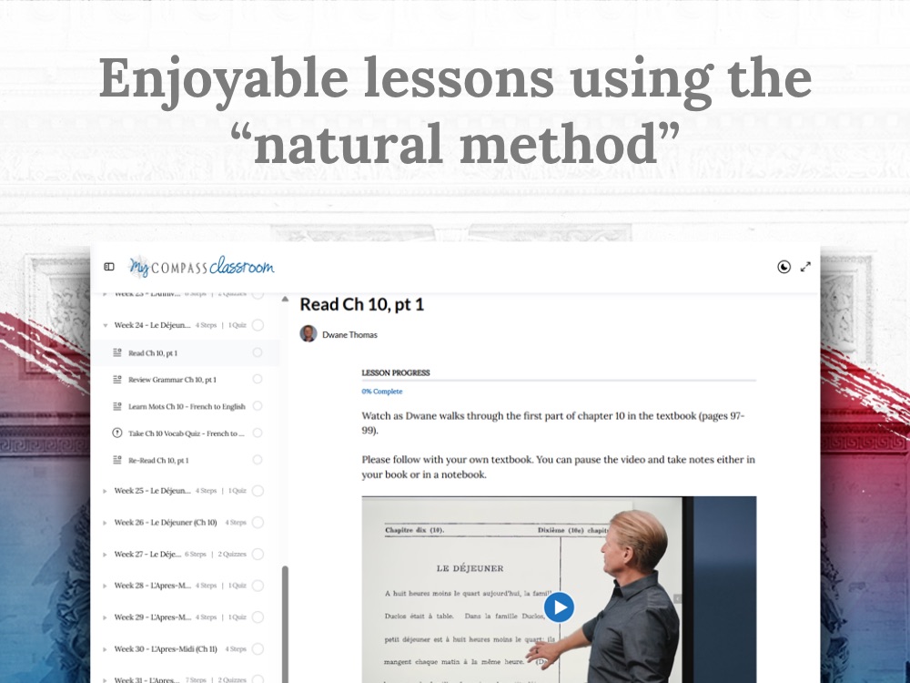 Enjoyable lessons using the natural method