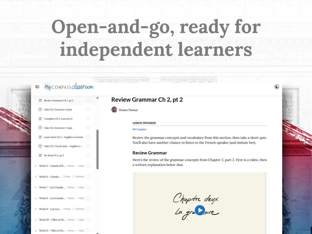 Open-and-go, ready for independent learners