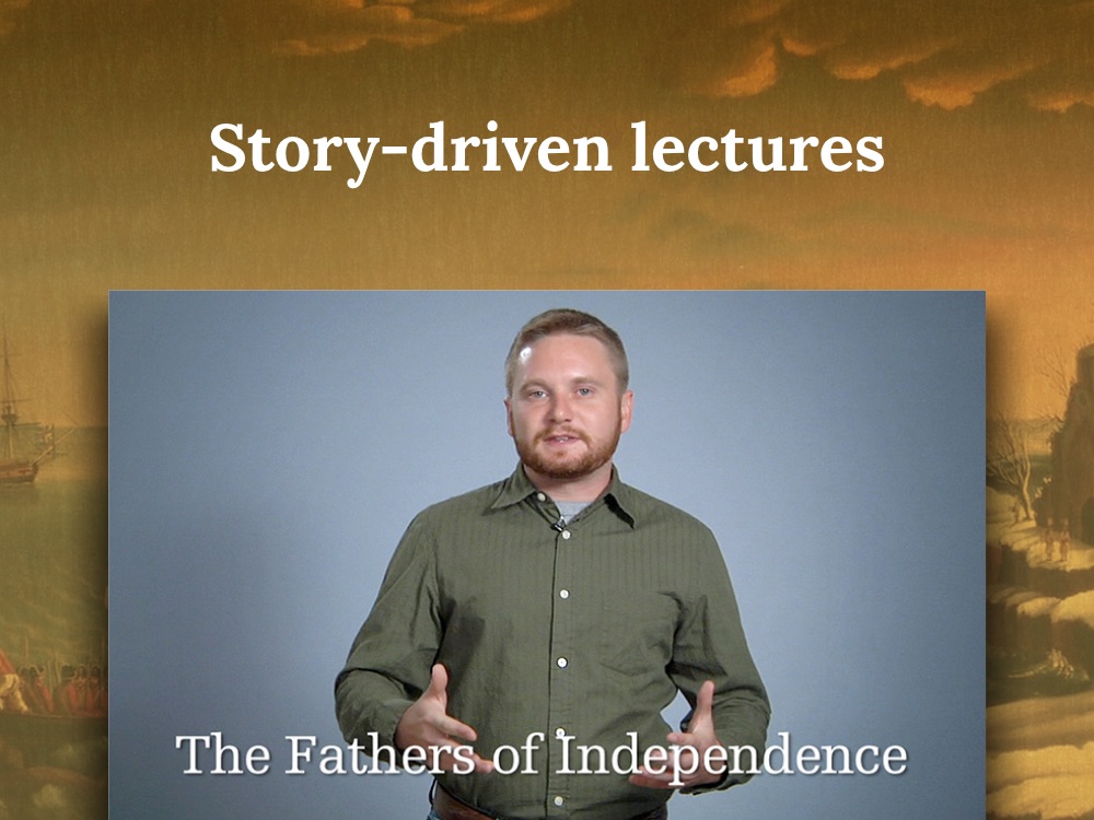 Story-driven lectures
