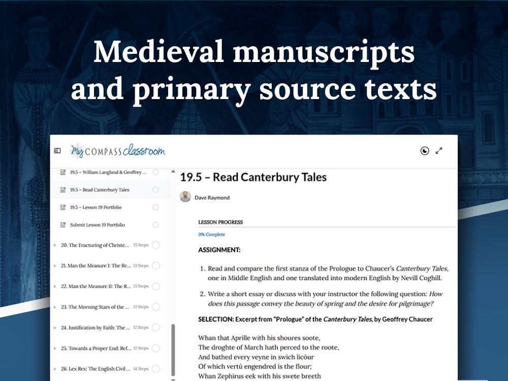 Medieval manuscripts and primary source texts