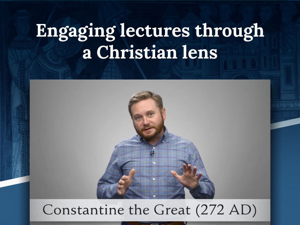Engaging lectures through a Christian lens